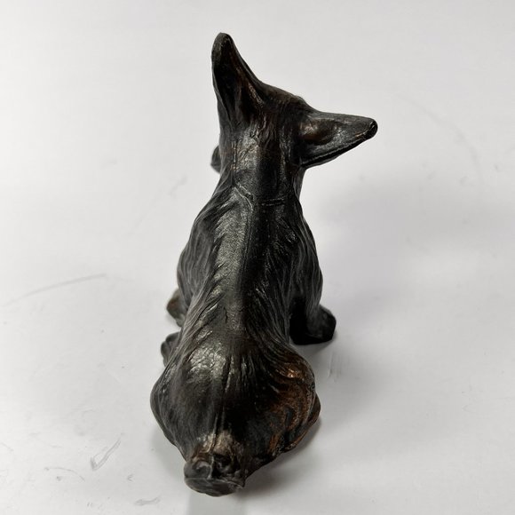Vintage Scottish Terrier Scottie Dog Figurine Cast Metal - Picture 5 of 15